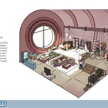 Projet pour le cours de Développement visuel : illustrez de décors imaginaires. Projekt z dziedziny Concept art, R, sunek c, frow, Ilustracja c, frowa,  R i sunek użytkownika Dan MIHINDOU MIHINDOU - 18.06.2025
