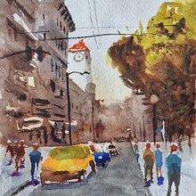 Course Project. Watercolor Painting, Fine Arts, and Architectural Illustration project by maciej_pendolski - 06.18.2025