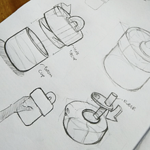 HalfCap Cups, Industrial Product Design. Sketching, Design, Sketchbook, Drawing, and Product Design project by Galih Aji Arganata - 06.19.2025