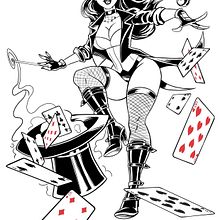 Zatanna Pinup 2025. Digital Illustration, and Drawing project by Al Ramon - 06.20.2025
