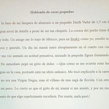 Hablando de cosas pequeñas. Projekt z dziedziny Doradztwo kreat, wne, Kreat, wne pisanie, Kreat, wność, Zarządzanie projektowaniem, Narracja, Literatura faktu, Stor, telling i Pisanie użytkownika Gustavo Andrés Valdés Acero - 20.06.2025