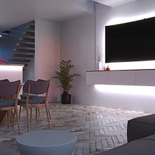 RENDER INTERIOR . Architecture, Digital Architecture, Interior Architecture, and ArchVIZ project by VICTOR MORALES - 06.21.2025