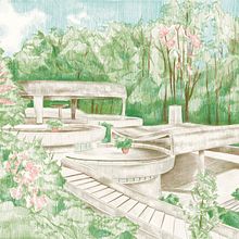 Terme di Bonifacio VIII. Digital Illustration, Drawing, Digital Drawing, Pencil Drawing, and Architecture project by Marta Matarese - 06.21.2025