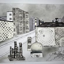 Portrait of a Grey City. Paper Craft, Collage, and Architecture project by Carolyn Stevens - 06.22.2025