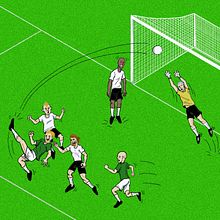 Gol de bicicleta . Drawing, and Digital Drawing project by Karlyi Matos - 06.22.2025