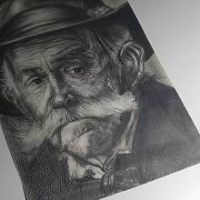 Portrait of an Old Man – Graphite Pencil Study. Drawing, and Portrait Drawing project by Toqa Mahmood - 06.22.2025