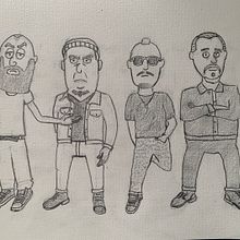 Rancid band- Cartoon style. Projekt z dziedziny  R, sunek, Projektowanie postaci, Trad, c i jna ilustracja użytkownika matthieu_lebastard - 22.06.2025
