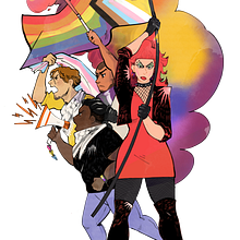 PRIDE: a series of illustrations for the Toscana Pride Event. . Digital Illustration, Drawing, Communication, Digital Drawing, and Comic project by Agnese Puccinelli - 06.23.2025