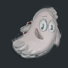 Simon the ghost, my character . Character Design, Digital Drawing, Digital Illustration, Digital Painting, and Traditional illustration project by rommymunnoz - 06.23.2025