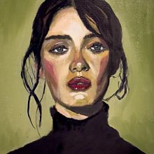 Proyecto de Retrato expresivo al óleo . Fine Arts, Painting, and Oil Painting project by Piero Montes De la Cruz - 06.24.2025
