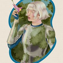 Birdwer. Drawing, Portrait Drawing, Digital Drawing, Traditional illustration, Digital Illustration, and Digital Painting project by Maria Triana Monroy - 06.24.2025