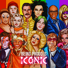 "Being proud is ICONIC". Digital Drawing, Creativit, Design, Digital Illustration, and Digital Painting project by Luciana Wilches Ávila - 06.24.2025