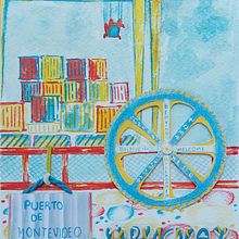 Puerto de Montevideo. Drawing, and Traditional illustration project by Maria Paula Herrera Romero - 06.24.2025