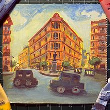 Where Cairo Breathes. Gouache Painting, and Painting project by Maged Darwish - 06.24.2025