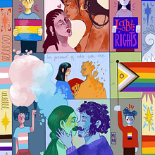 “Be proud of who you are”. Digital Illustration, Fine Arts, Creativit, Digital Drawing, and Digital Painting project by Maryna Pérez Ortiz - 06.24.2025