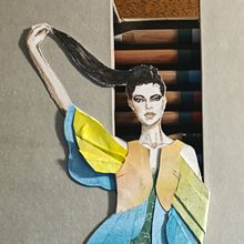 Final Project for: Creative Fashion Illustration Techniques. Collage, and Traditional illustration project by Olena Kryvenko - 06.25.2025