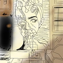 Rosto na Parede: Contrastes entre Arte e ArquiteturA. Un progetto di Disegno, Artigianato, Pittura e Creatività di jeisse keli - 26.06.2025