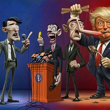 'Puppets' Competition Entry. Un progetto di Illustrazione digitale, Disegno e Character design di Rob Snow - 26.06.2025