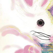 The Abstract Bunny. Un proyecto de Ilustración infantil, Ilustración digital, Pintura digital y Álbum ilustrado						 de pinkmoonandfriends - 26.06.2025