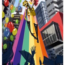 Super Pride. Digital Illustration project by popo_inf - 06.26.2025