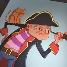 Timmy il pirata . Un proyecto de Diseño de personajes, Dibujo digital, Ilustración digital, Dibujo e Ilustración tradicional de Yuri Bernabini - 26.06.2025