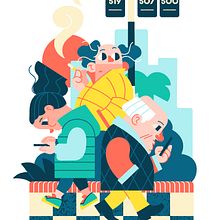 Going to. Un progetto di Illustrazione digitale, Disegno e Illustrazione tradizionale di Nacho López Arambarri - 26.06.2025