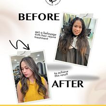 Hair Transformation Post for a Salon. Un progetto di Graphic design di calalascam - 27.06.2025
