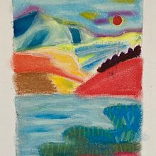 ATARDECER EN NORUEGA. Un proyecto de Dibujo artístico de Patricia Altuzar - 27.06.2025