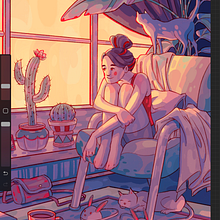 Cozy Little Life. Un progetto di Disegno digitale, Illustrazione digitale e Illustrazione editoriale di joifish - 27.06.2025
