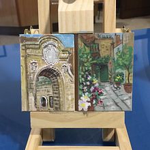 Il mio paesino in miniatura. Projekt z dziedziny Craft i  Malarstwo użytkownika Agnese Birtolo - 27.06.2025