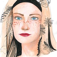 Femme imprégnée . Artes plásticas, Ilustração tradicional, Pintura, Pintura em aquarela, Desenho, Desenho de retrato, e Desenho artístico projeto de Alexandra Maupu Dacier - 28.06.2025