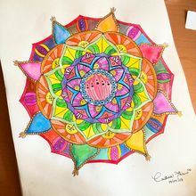 Mándalas místicos. . Desenho, Ilustração com tinta, Terapia de Arte, Meditação, e Atenção plena projeto de Cristina Cordero Acero - 29.06.2025