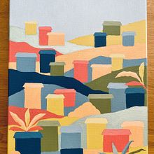 Entre montañas y colinas . Un proyecto de Ilustración tradicional y Pintura acrílica de Karol Sissa - 29.06.2025