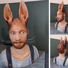 Ton Skulpuren, Portraits Mensch/Tier. Un proyecto de Bellas Artes y Escultura de Steffi B-man - 29.06.2025