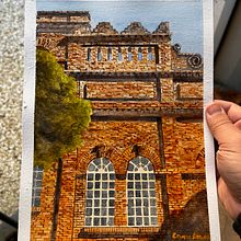 Edificio Histórico. Un proyecto de Ilustración tradicional, Ilustración con tinta, Ilustración arquitectónica y Pintura a la acuarela de Eduardo Arruda - 29.06.2025