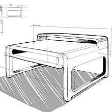 Soft Table Proyect. Un proyecto de Bocetado, Diseño, Sketchbook, Dibujo y Diseño de producto de Gabriel Garaban - 30.06.2025