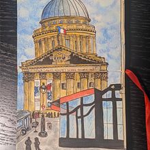 Sketch of the Panthéon. Desenho projeto de liz_rtn7 - 30.06.2025