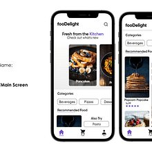FooDelight UI/UX Design Project. Un proyecto de Desarrollo de apps, Diseño digital, Diseño de producto digital, Diseño de la información, Diseño interactivo, Diseño mobile, UX / UI, Diseño Web y Desarrollo Web de Erjian Soriano - 30.06.2025