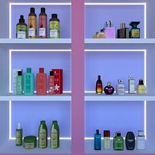 Beauty & Cosmetics Shop Design. Decoração de interiores, Design de interiores, Interiores, Teoria da cor, e Design de espaços projeto de Victor Wanambisi - 30.06.2025