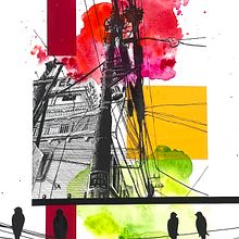 Urban melody Ein Projekt aus dem Bereich Zeichnung, Aquarellmalerei und Illustration mit Tinte von Laurent Chappey - 30.06.2025