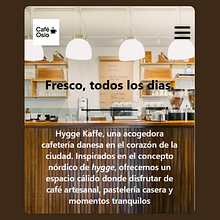 Cafe Oslo. Website. Web Development, Web Design, CSS, and HTML project by Uma Granado Diaz - 06.30.2025
