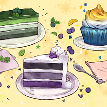 Ace cakes Ein Projekt aus dem Bereich Digitale Illustration von Martha Rodríguez - 01.07.2025