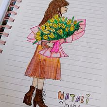 Flores y emociones Ein Projekt aus dem Bereich Traditionelle Illustration und Zeichnung von naves_m_n - 01.07.2025