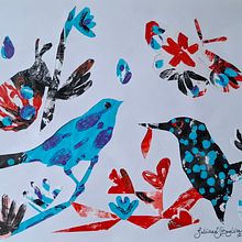 Experimental Illustration with Inks and Acrylics. Un proyecto de Bellas Artes, Ilustración tradicional, Artesanía, Pintura, Collage y Dibujo anatómico de Juliana Buglia - 02.07.2025