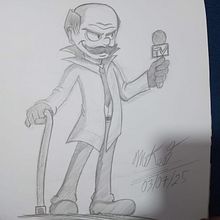 Periodista pillin Ein Projekt aus dem Bereich Zeichnung, Design von Figuren und Traditionelle Illustration von miguel556mike - 03.07.2025
