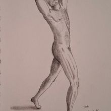 Progetto finale del corso "Introduzione al disegno anatomico a carboncino"". Un projet de Dessin, Dessin anatomique, Beaux Arts, Dessin réaliste et Illustration traditionnelle de Samuele Campelli - 04.07.2025