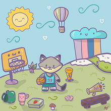 Zorrito y basquet Ein Projekt aus dem Bereich Design von Figuren, Digitale Illustration und Zeichnung von di_mariaocampo - 04.07.2025