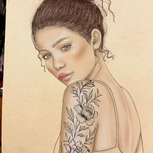 Ilustración con pasteles y lápices de colores. Un projet de Illustration traditionnelle, Dessin, Beaux Arts, Esquisse , Dessin de portrait , et Dessin réaliste de Vanessa Palma - 06.07.2025