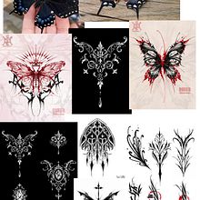 Butterfly Tattoo Design. Un projet de Illustration numérique, Illustration traditionnelle , et Conception de tatouage de Anitia Lopez - 08.07.2025