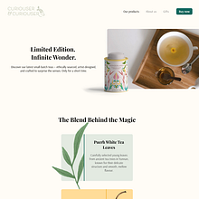 Curiouser&Curiouser LandingPage . Un projet de Cop, writing, Design de l'information, Stor, telling , et UX / UI de vlatakyvicky23 - 08.07.2025